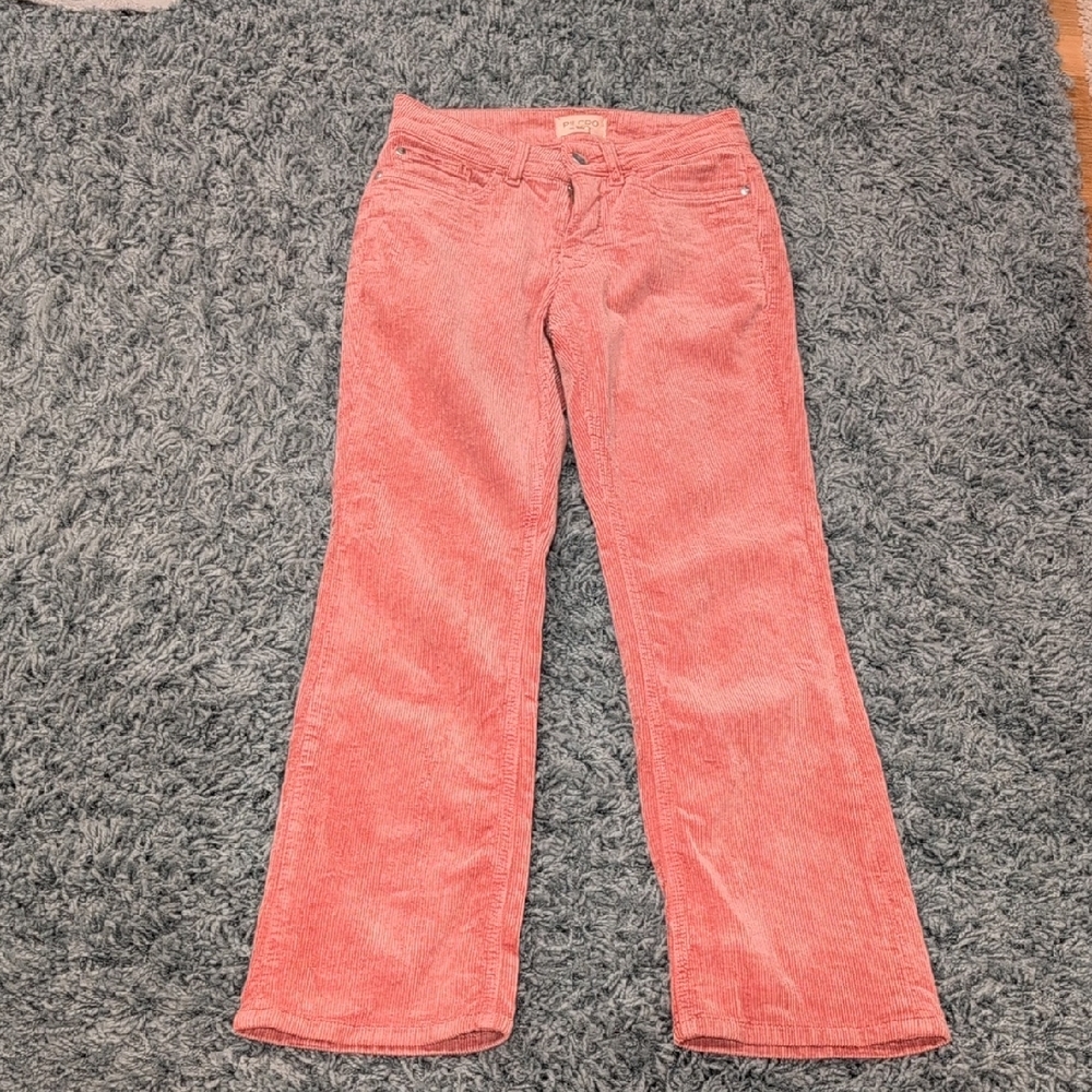 Pilcro Pink Corduroy Trousers